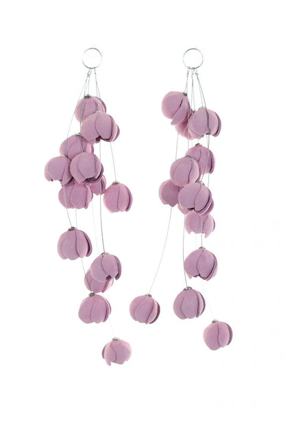 Cercei Cascada florala - Roz pal