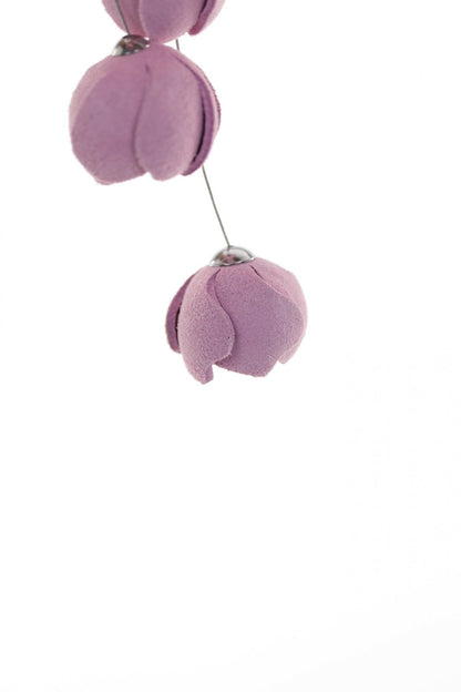 Cercei Cascada florala - Roz pal