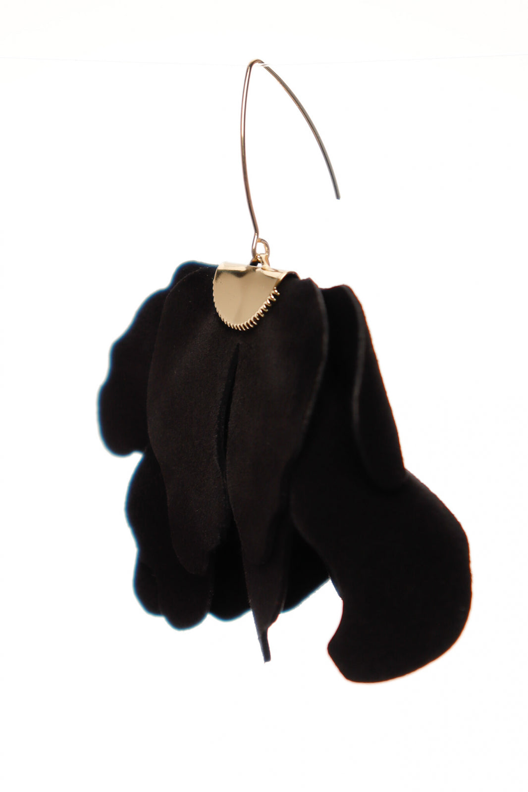 Cercei floare mare - Negru