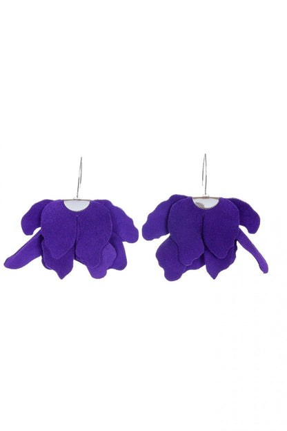 Cercei floare mare - Mov