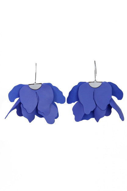 Cercei floare mare - Blue iris