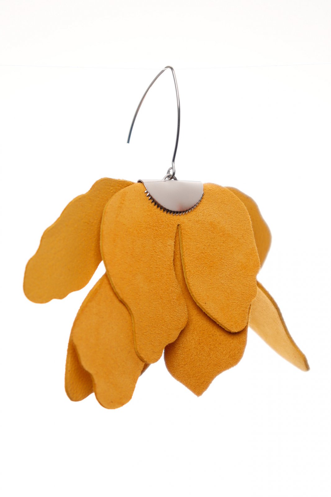 Cercei floare mare - Golden yellow