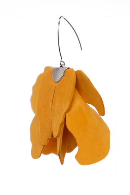 Cercei floare mare - Golden yellow