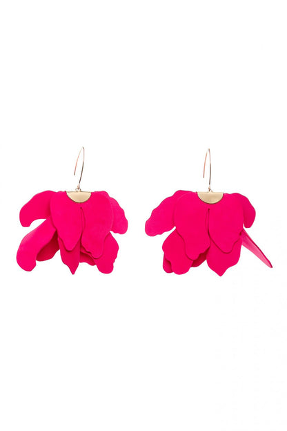 Cercei floare mare - Royal fuchsia
