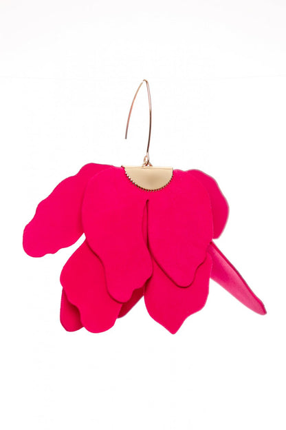 Cercei floare mare - Royal fuchsia