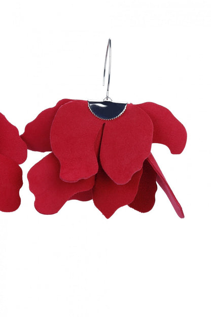 Cercei floare mare - Rosii