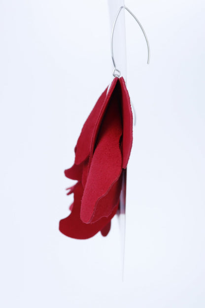 Cercei floare mare - Rosii