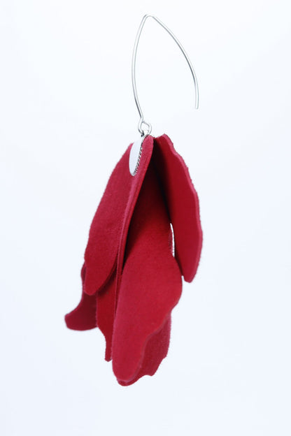 Cercei floare mare - Rosii