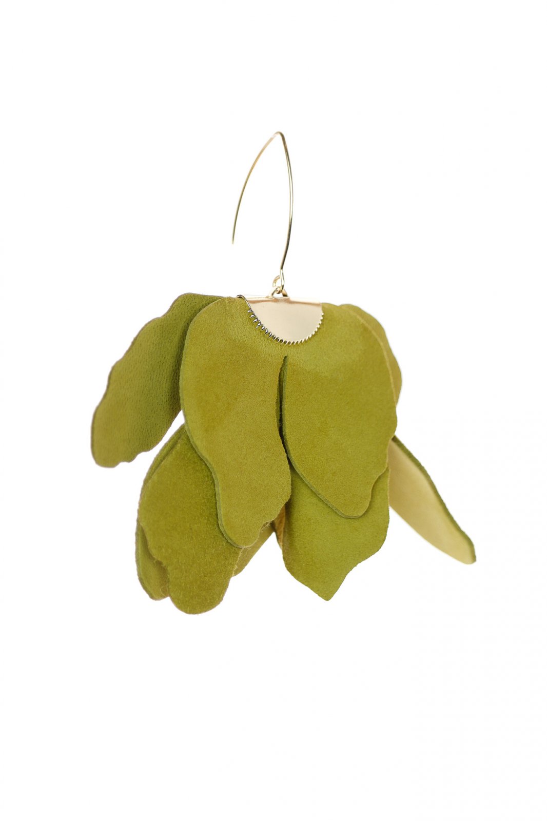 Cercei floare mare - Avocado