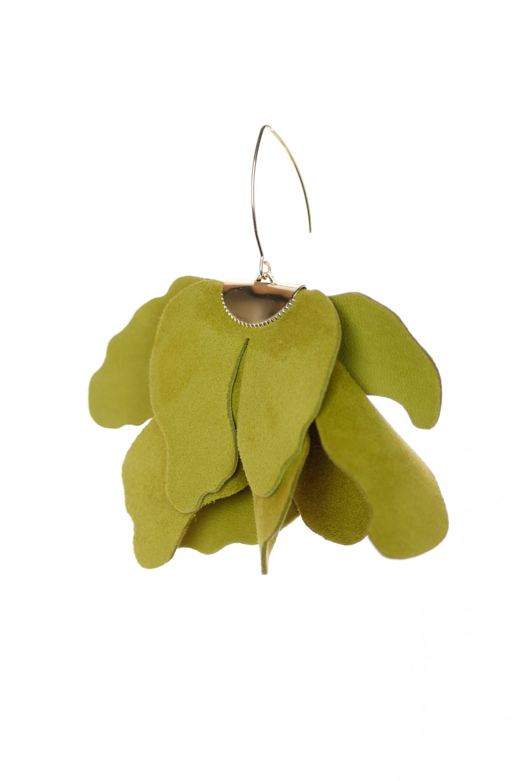 Cercei floare mare - Avocado