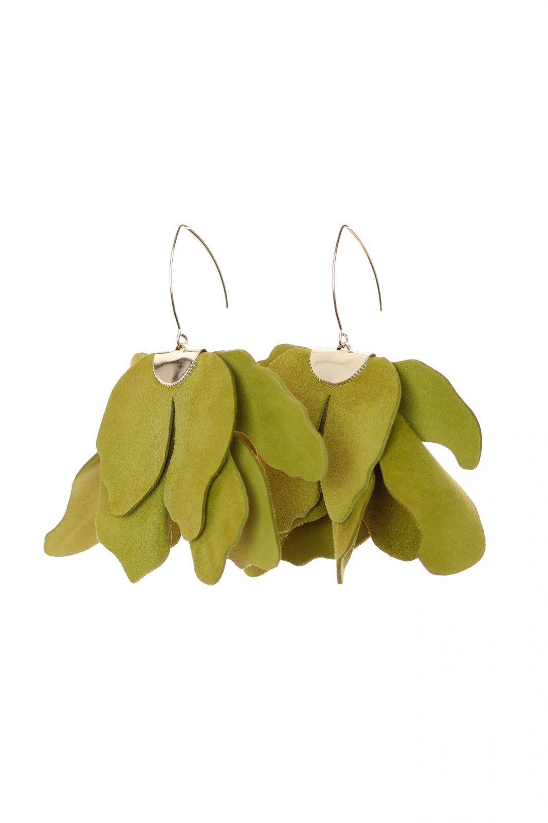 Cercei floare mare - Avocado