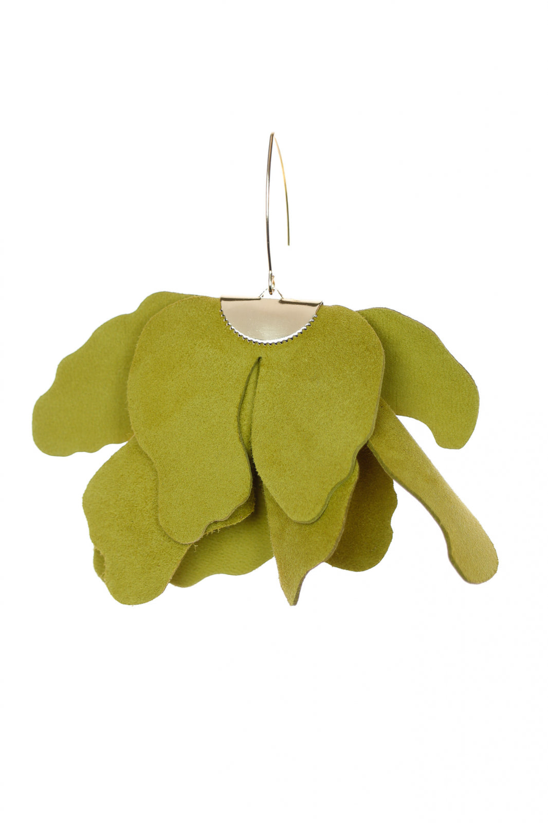 Cercei floare mare - Avocado