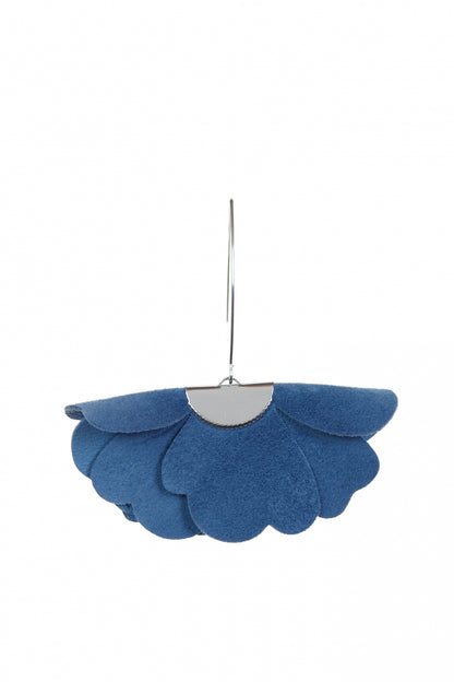 Cercei Floare mica - Albastru Navy