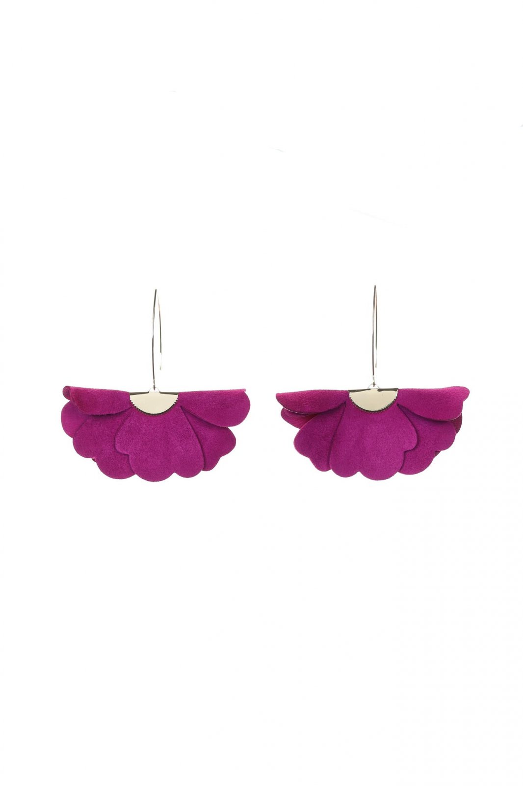 Small flower earrings - Magenta