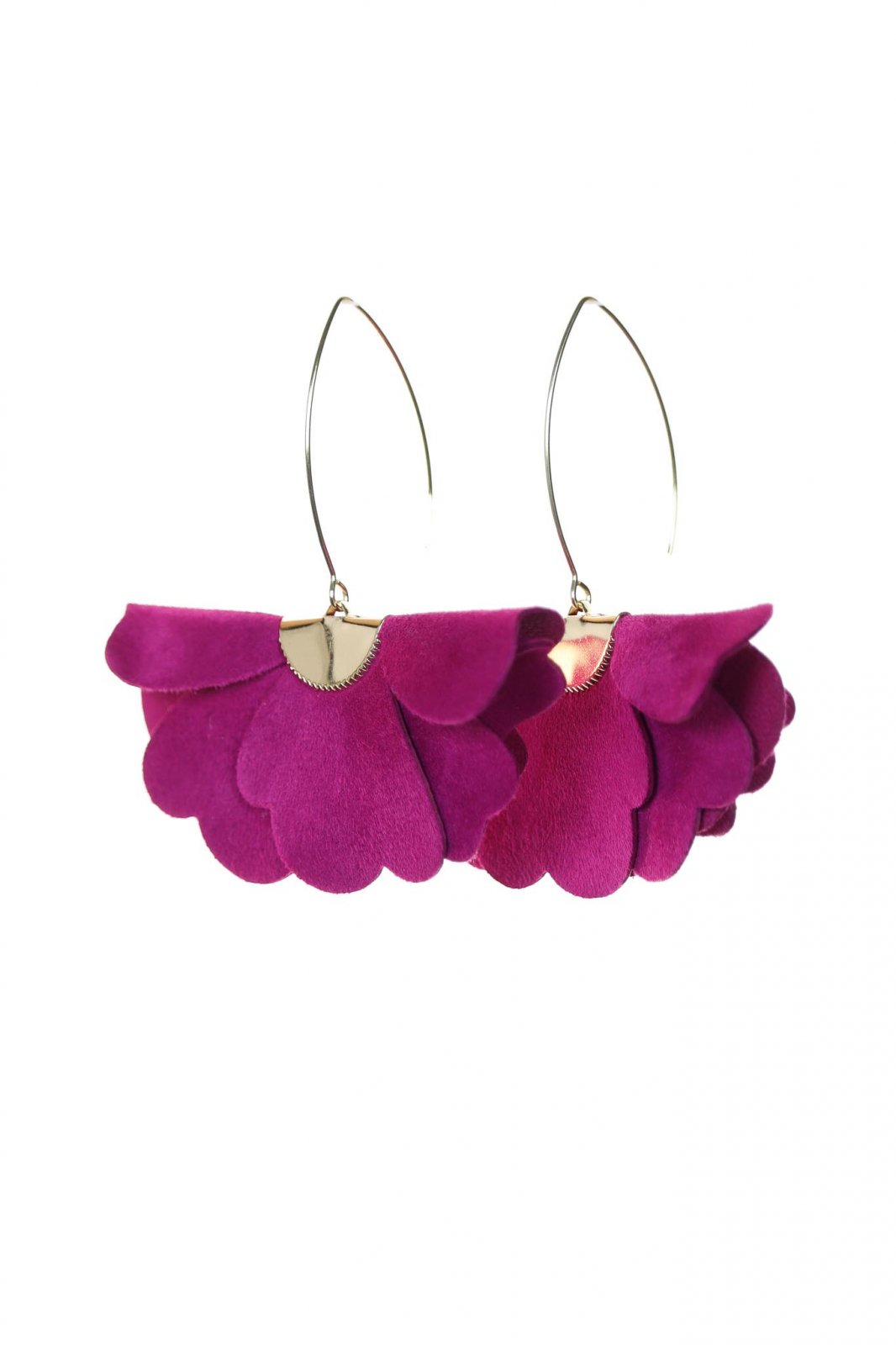 Small flower earrings - Magenta