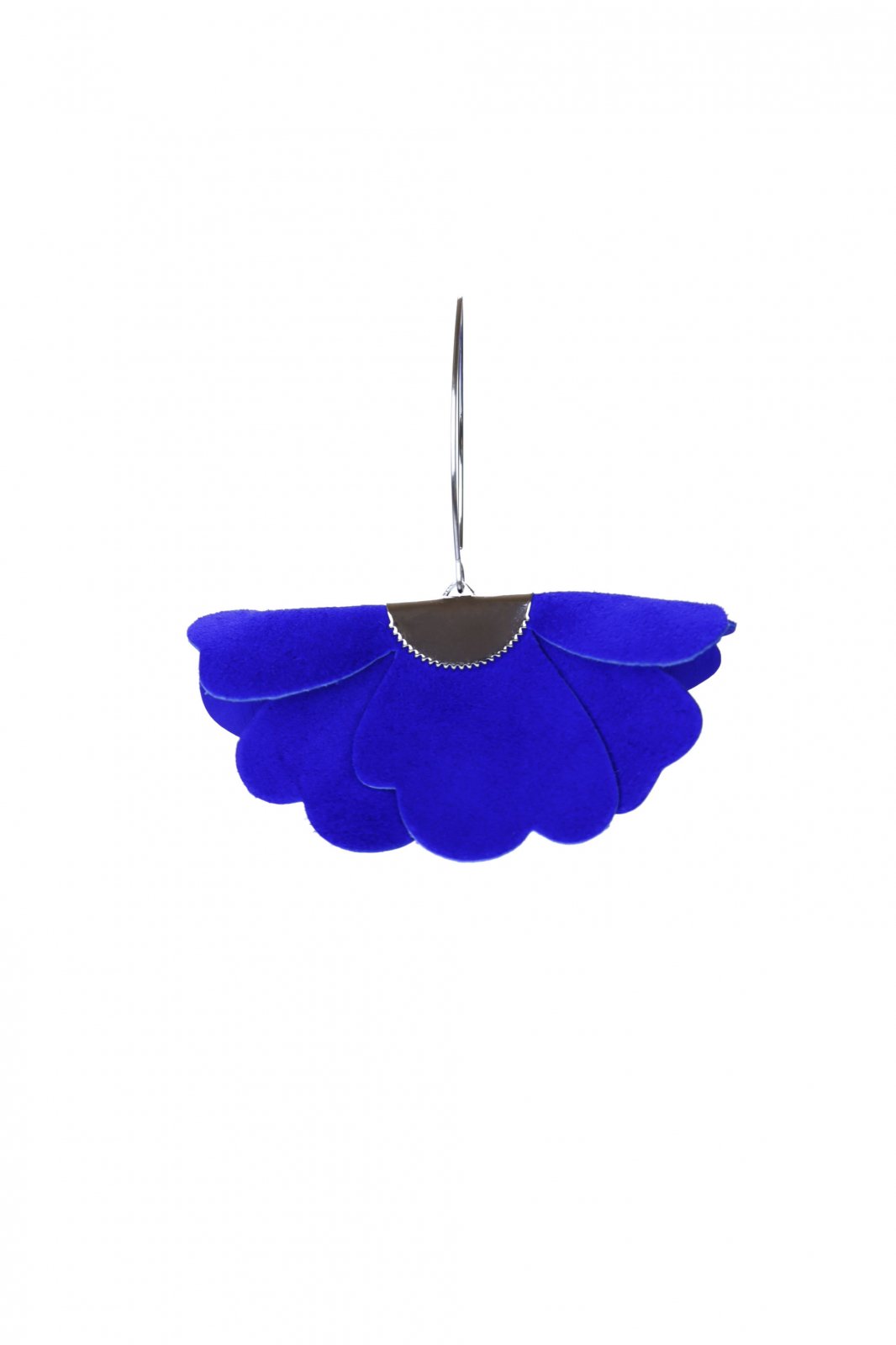 Small flower earrings - Electric blue