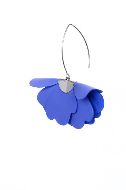 Cercei floare mica - Blue iris