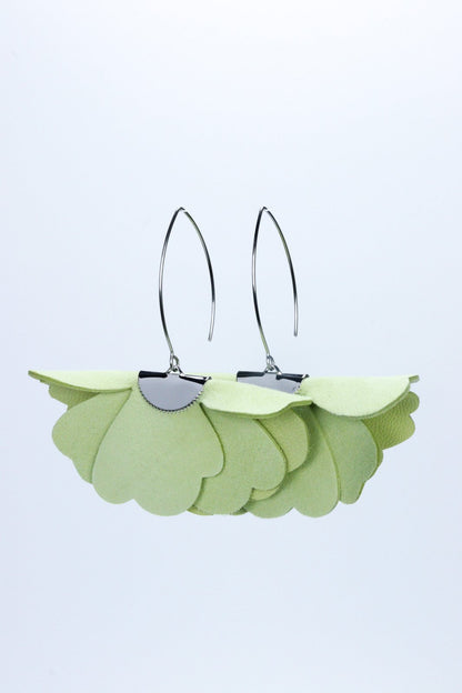 Cercei floare mica - Verde ou de rata