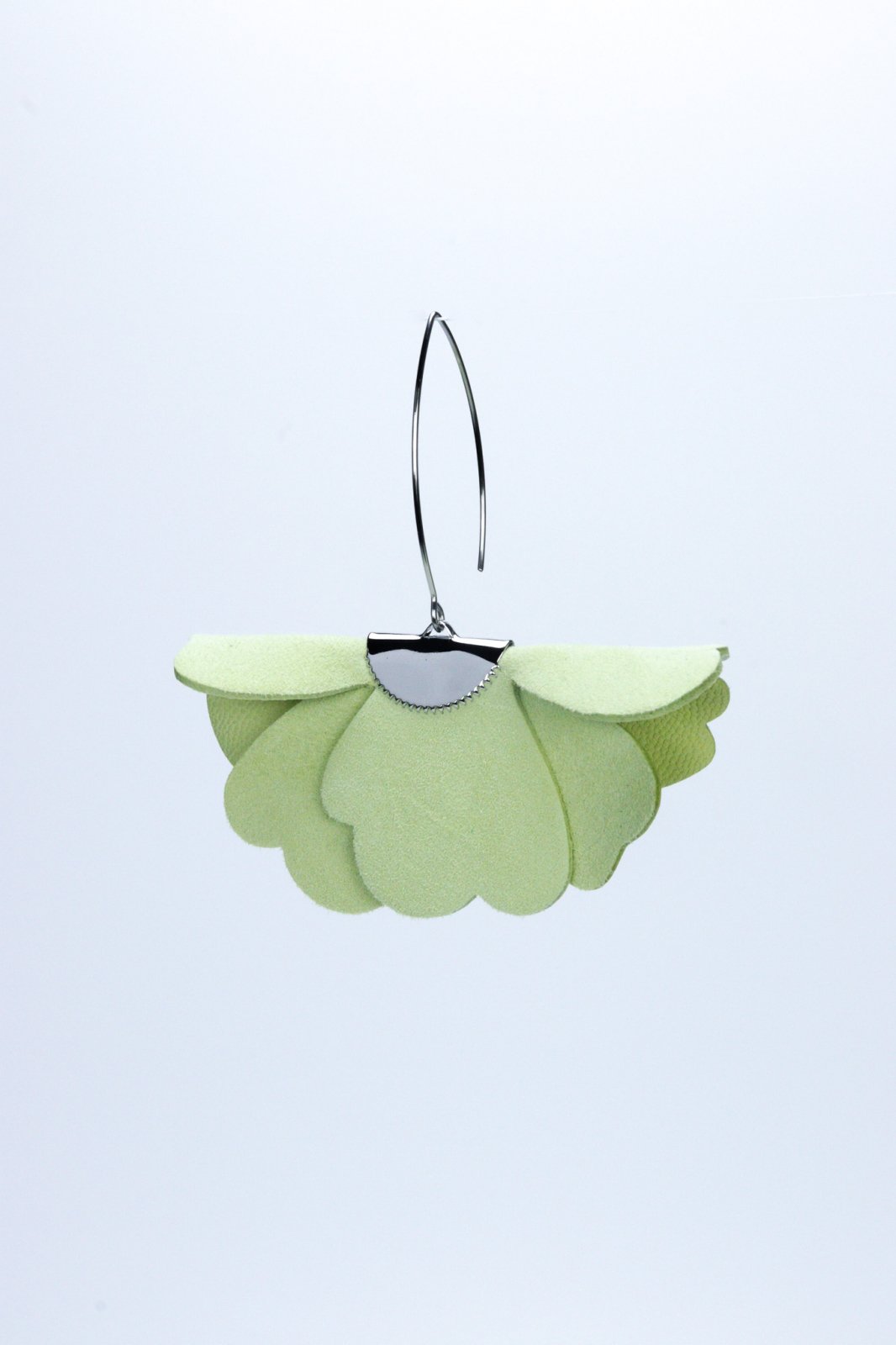 Small flower earrings - Duck egg green