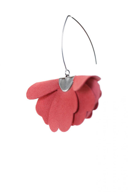 Cercei floare mica - Coral