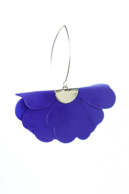 Cercei floare mica - Indigo