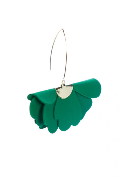 Cercei floare mica - Verde iarba