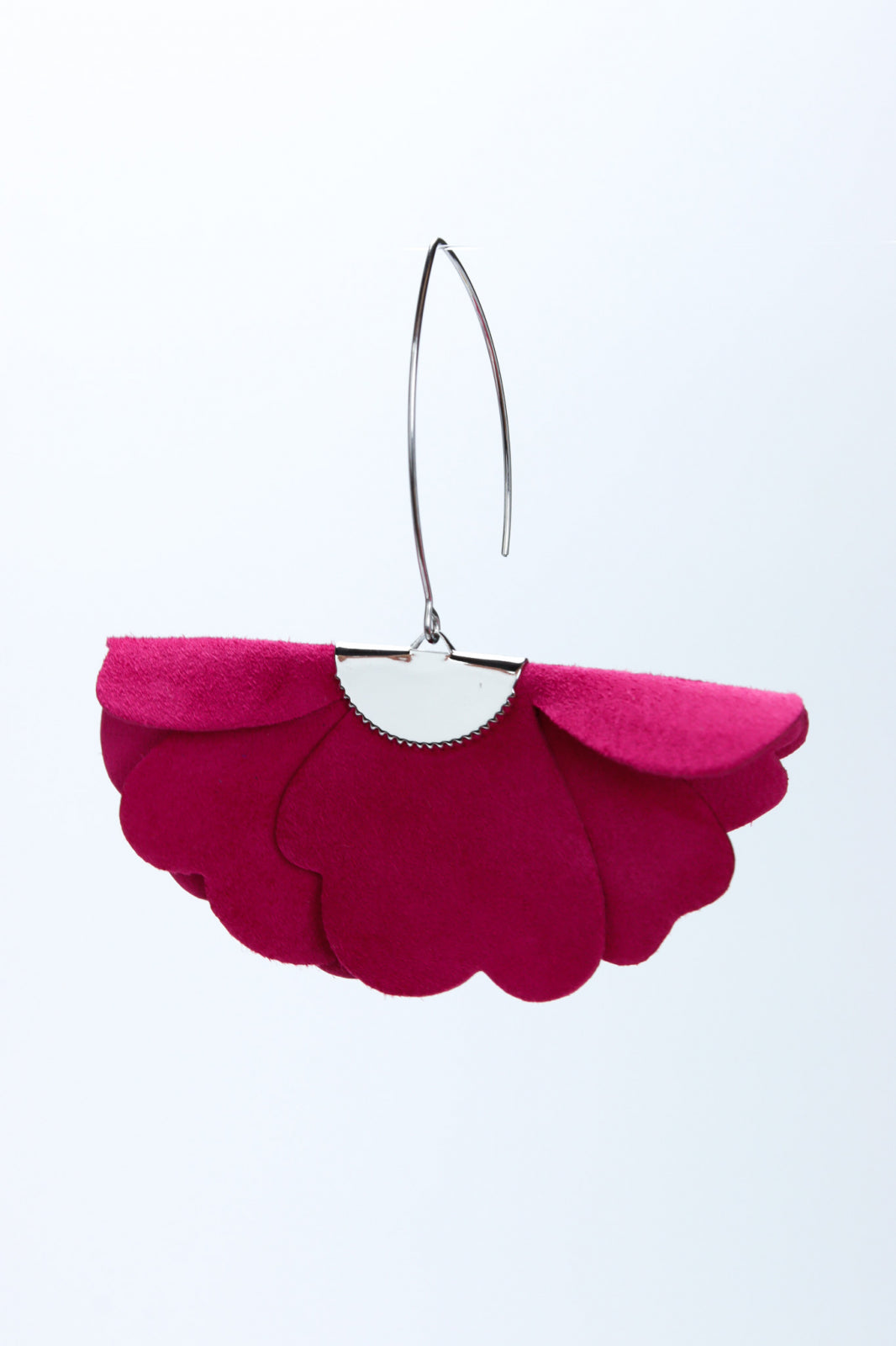 Small flower earrings - Fuchsia