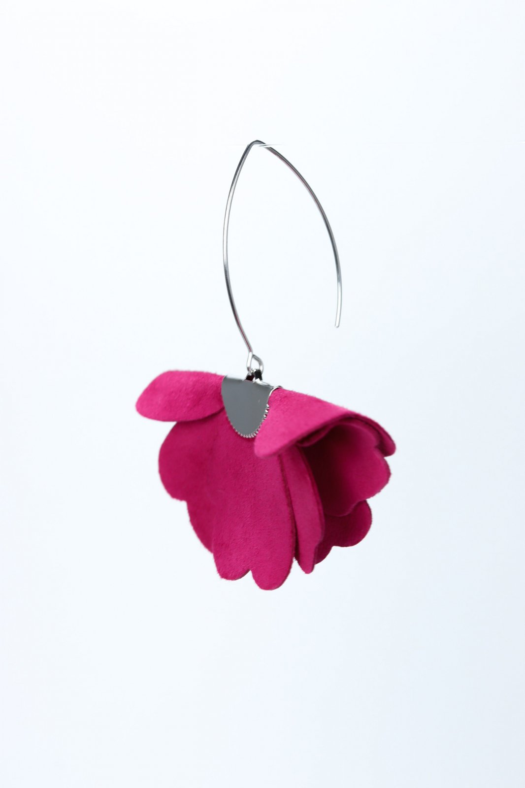 Small flower earrings - Fuchsia