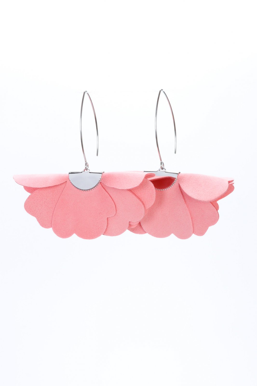 Small flower earrings - Geranium pink