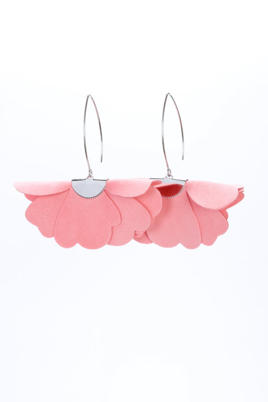 Small flower earrings - Geranium pink