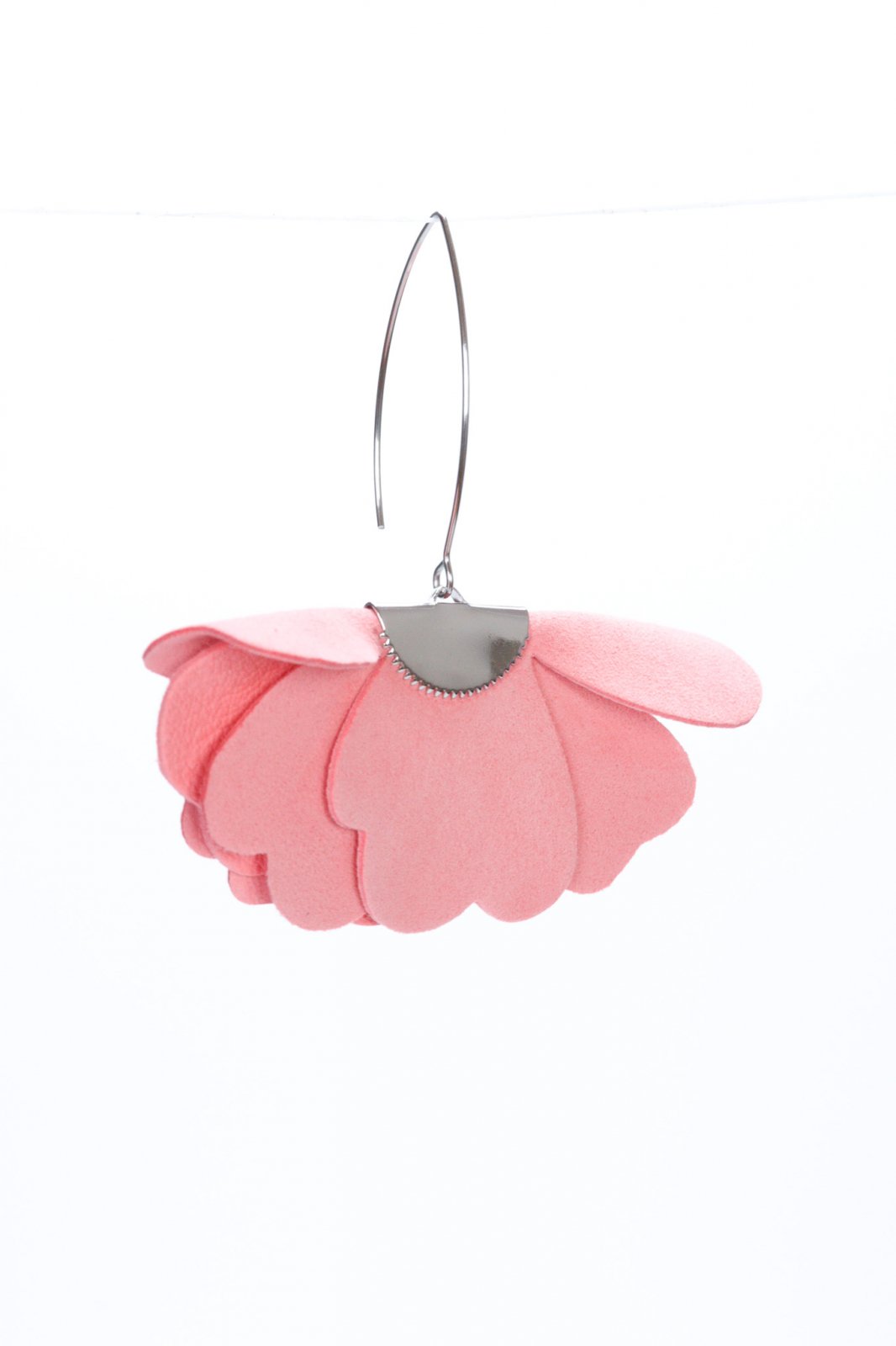 Small flower earrings - Geranium pink