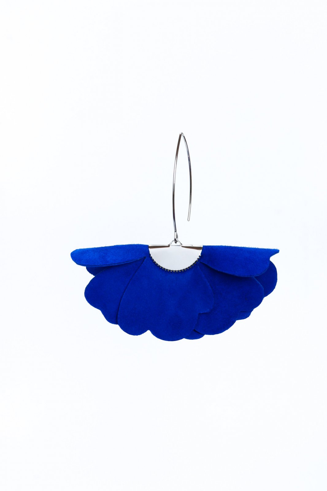 Small flower earrings - Deep blue
