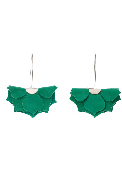 Cercei Urban Petals - Verde Smarald