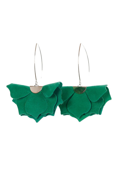 Cercei Urban Petals - Verde Smarald