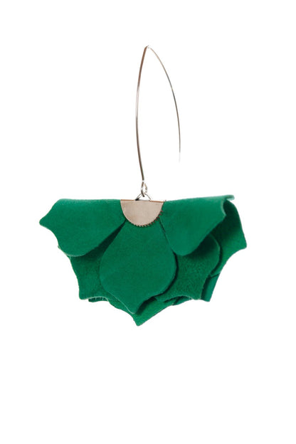 Cercei Urban Petals - Verde Smarald