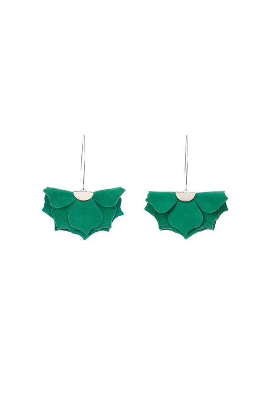 Cercei Urban Petals - Verde Smarald