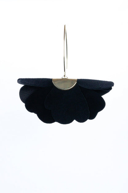 Cercei floare mica - Negru