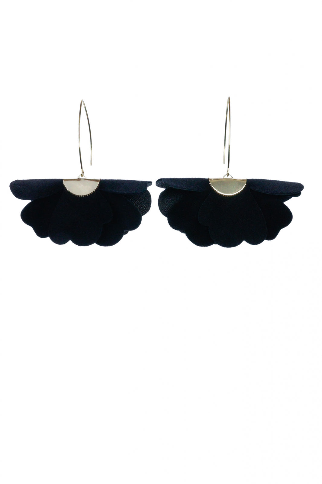 Cercei floare mica - Negru