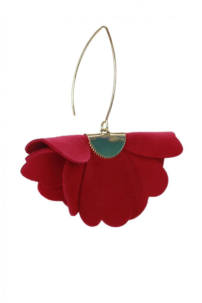 Cercei floare mica - Rosii