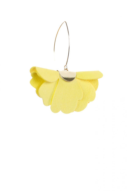 Cercei Floare mica - Galben luminos