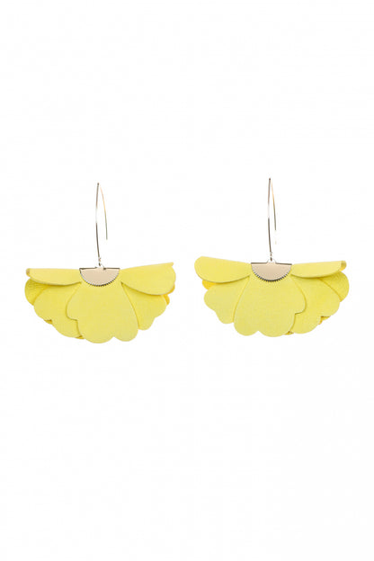 Cercei Floare mica - Galben luminos