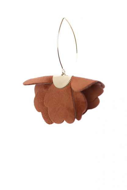 Cercei floare mica - Espresso