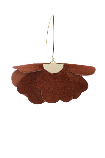 Cercei floare mica - Espresso