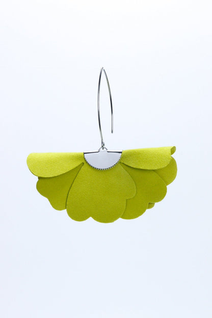 Cercei floare mica - Apple green