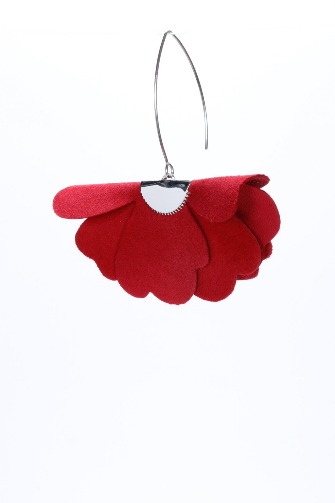 Small flower earrings - Red