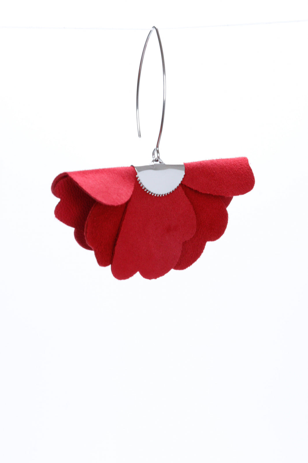 Small flower earrings - Red