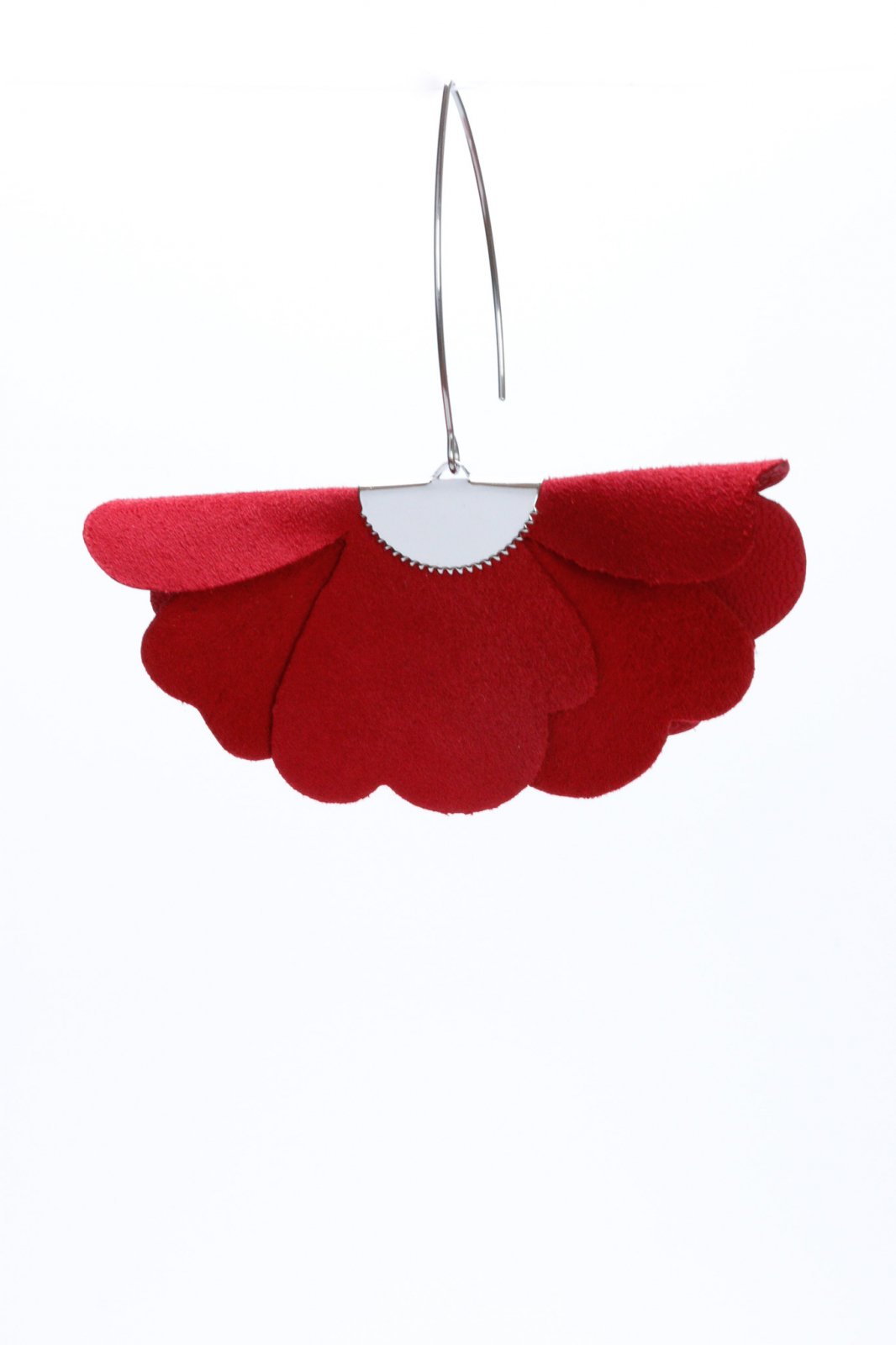 Small flower earrings - Red