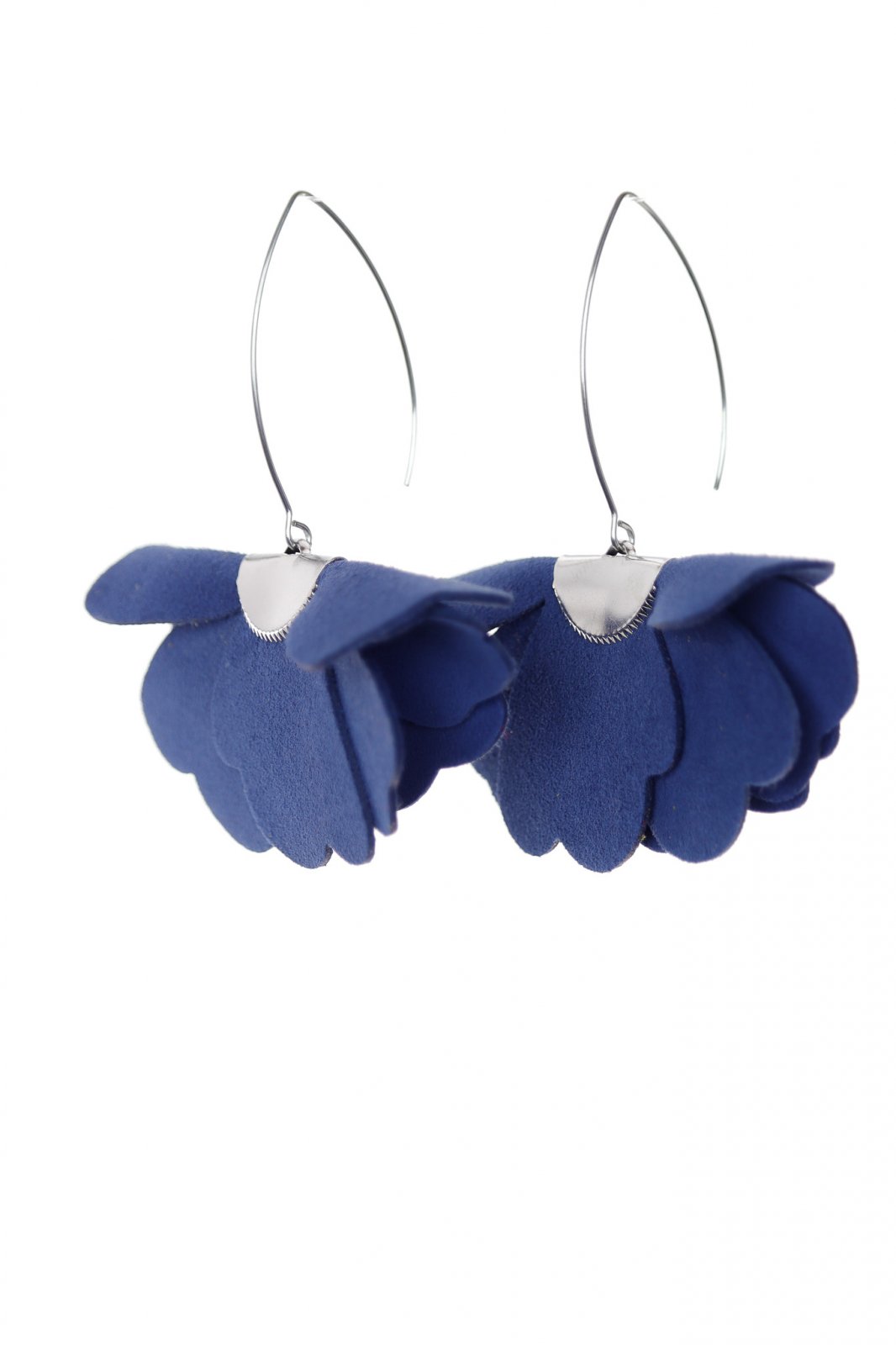 Cercei floare mica - Twilight blue