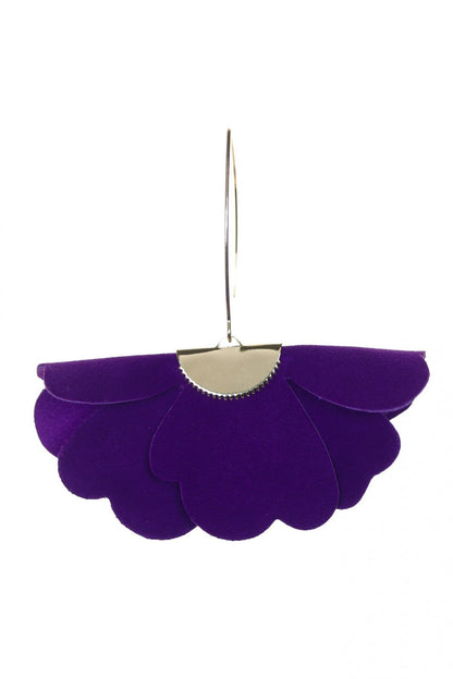 Cercei floare mica - Violet intens