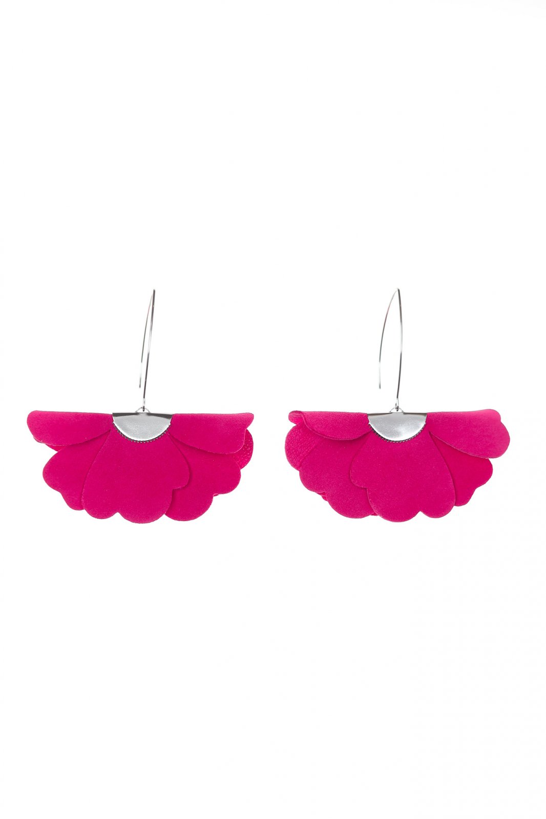 Cercei floare mica - Hot Pink